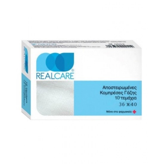 REAL CARE ΑΠΟΣΤΕΙΡΩΜΕΝΕΣ ΓΑΖΕΣ 36x40x10