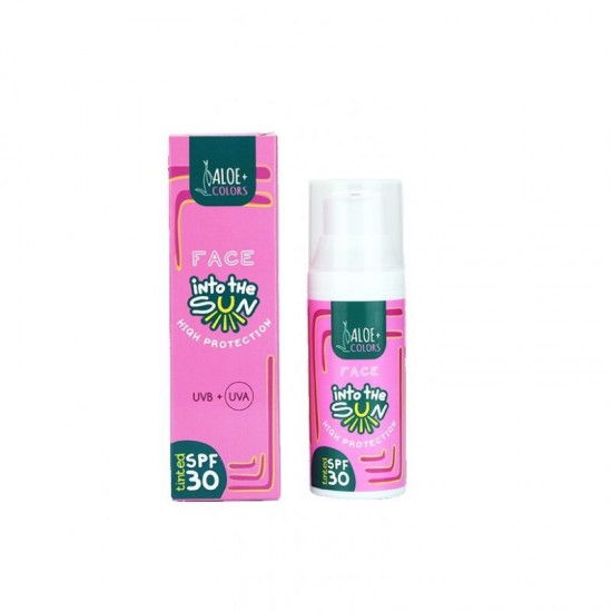 ALOE+COLORS INTO THE SUN FACE SUNSCREEN SPF 30 TINTED 50ML