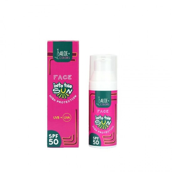 ALOE+COLORS INTO THE SUN FACE SUNSCREEN SPF 50 50ML