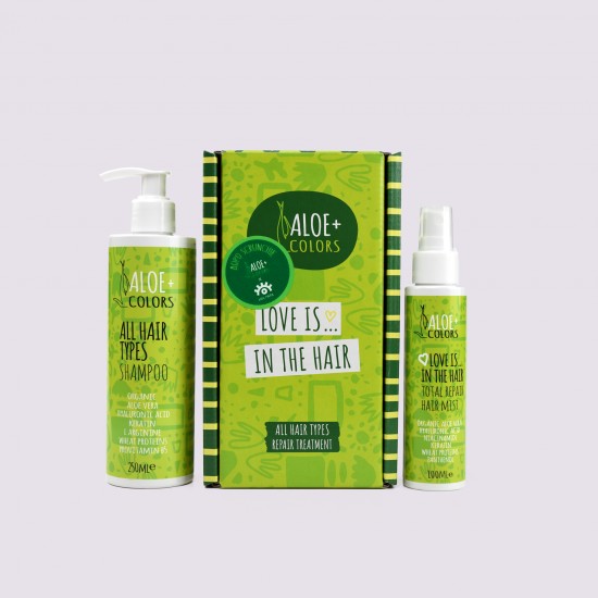 ALOE+COLORS SHAMP&HAIR MIST SET ALL HAIR TYPES 250+100ML