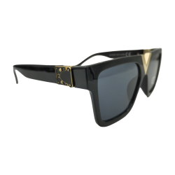 unisex γυαλιά ηλίου Optos μαύρα με χρυσές λεπτομέρειες