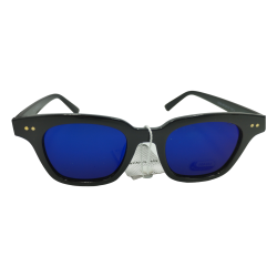 Unisex μαύρα γυαλιά ηλίου Optos με καθρέφτη φακό μπλε
