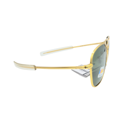  Unisex Polarised χρυσά μεταλλικά  aviator γυαλιά ηλίου με πράσινο φακό