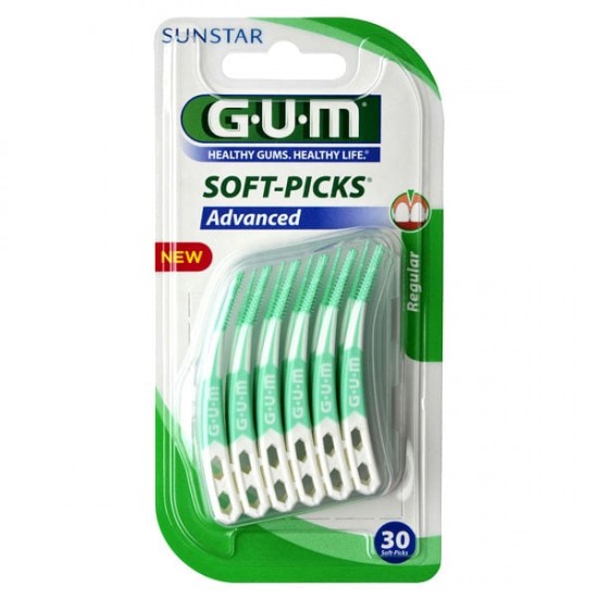 GUM 650 Soft Picks Advanced Regular Μεσοδόντια Βουρτσάκια 30τμχ