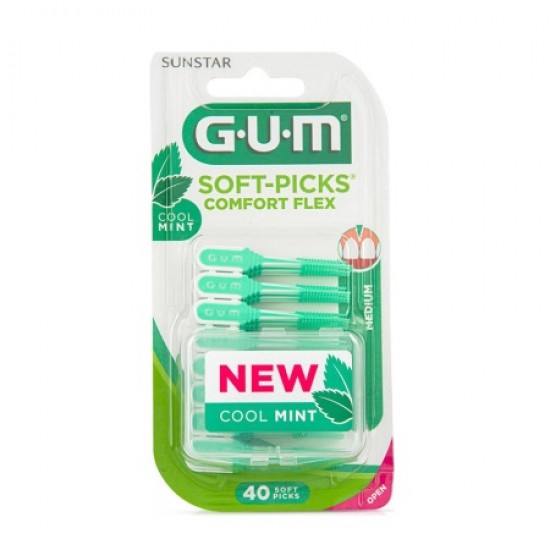 GUM 670 SOFT-PICKS C FLEX MINT REG X40