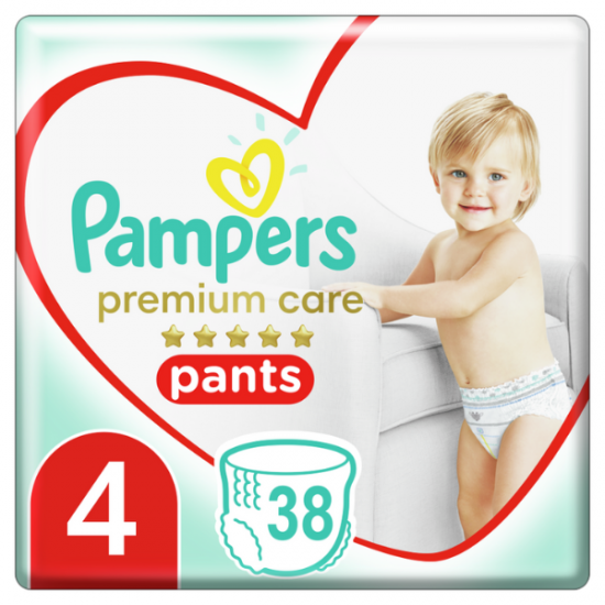 PAMPERS PREMIUM PANTS ΜΕΓ 4 2X38 JUMBO