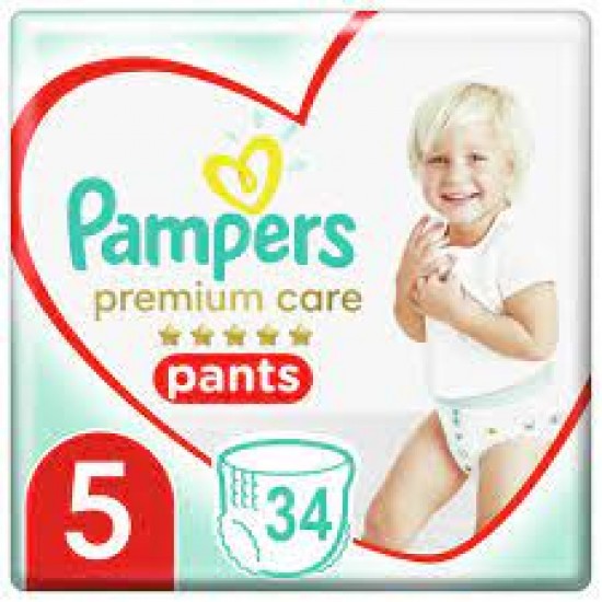 PAMPERS PREMIUM PANTS ΜΕΓ 5 34 JUMBO