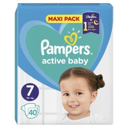 PAMPERS ACTIVE BABY ΜΕΓ 7 2X40 MAXI