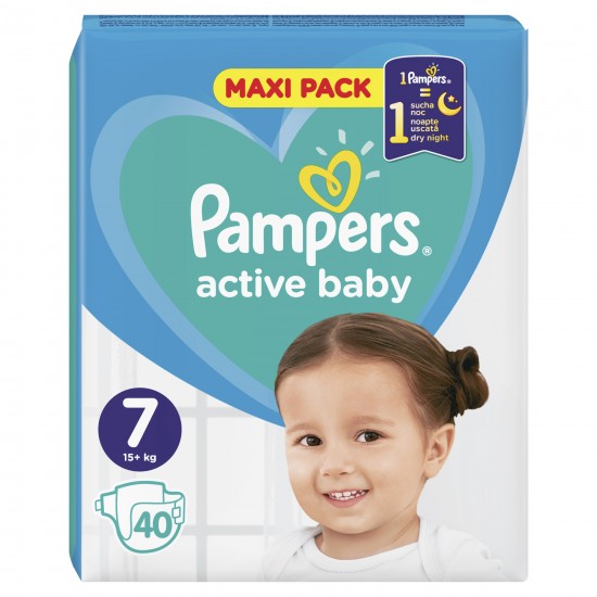 PAMPERS ACTIVE BABY ΜΕΓ 7 2X40 MAXI