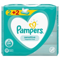 PAMPERS WIPES SENSITIVE 4X52 (2+2)