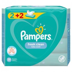 PAMPERS WIPES FRESH 3X4X52 (2+2)