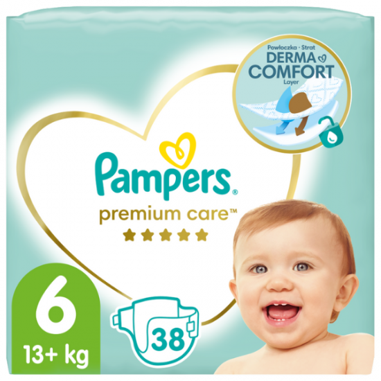 PAMPERS PREMIUM CARE ΜΕΓ 6 3X38 JUMBO