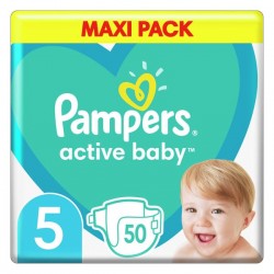 PAMPERS ACTIVE BABY ΜΕΓ 5 2X50 MAXI