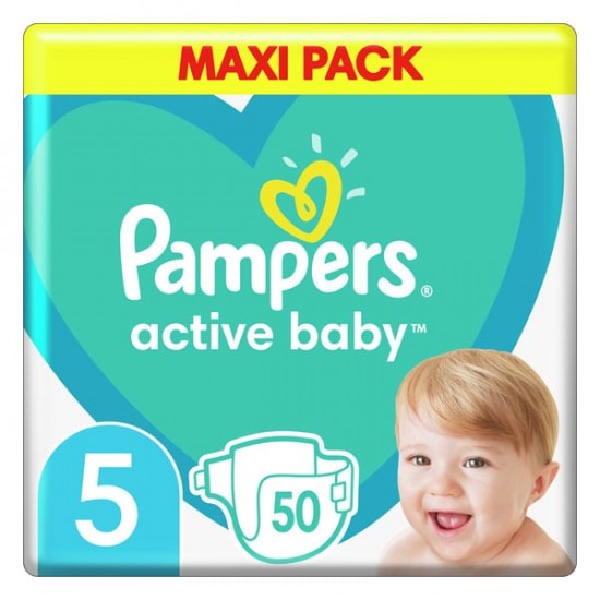 PAMPERS ACTIVE BABY ΜΕΓ 5 2X50 MAXI