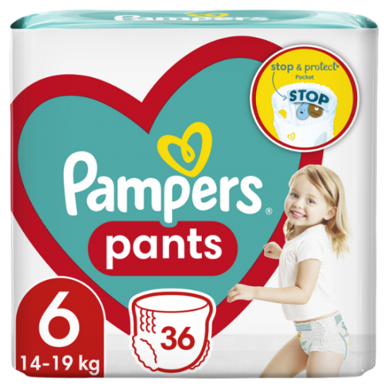 Πάνες Pampers Pants Jumbo Pack Νο6 (14-19kg) 36τεμ