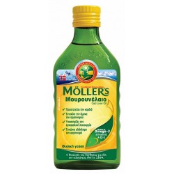 Moller's Cod Oil Natural Traditional Cod Oil in Liquid Form with the Classic Taste of Cod Oil 250ml