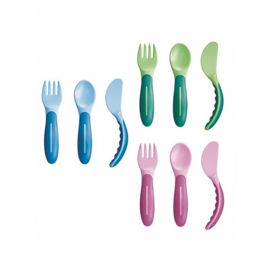 Mam Baby's Cutlery Πηρουνάκι Κουταλάκι & Μαχαιράκι 6m+ 3 τεμάχια