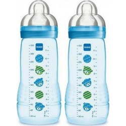Mam Baby Bottle Μπιμπερό με θηλή Σιλικόνης 4m+ 2 x 330ml