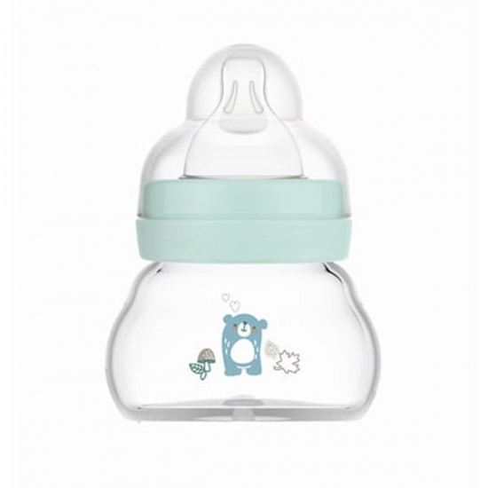 Mam Fell Good Matt Baby Bottle Forest Μπιμπερό Γυάλινο με Θηλή Σιλικόνης 0m+ 90ml