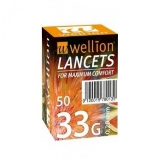 WELLION LANCETS 33G 0,20MM 50TEM