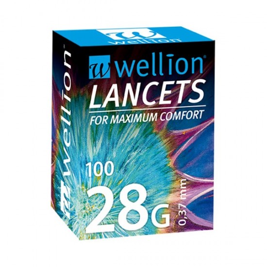 WELLION LANCETS 28G 0,36MM 100TEM