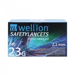 WELLION SAFETY LANCETS 23g (100 TEM)