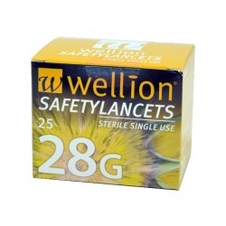 WELLION SAFETY LANCETS 28G (25 τεμ.)