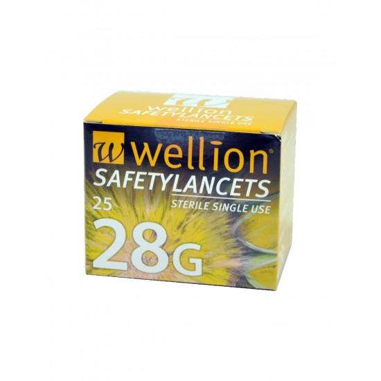 WELLION SAFETY LANCETS 28G (25 τεμ.)