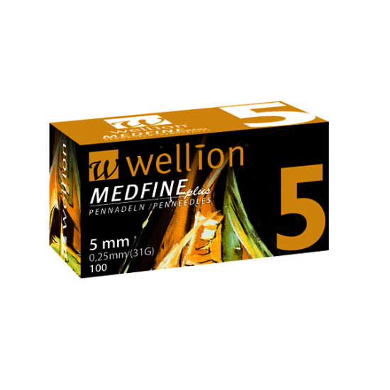 WELLION MEDFINE 5mm (100)