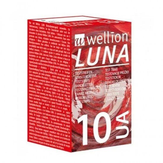 WELLION LUNA - 10 ΤΑΙΝΙΕΣ ΜΕΤΡΗΣΗΣ ΟΥΡΙΚΟΥ ΟΞΕΩΣ