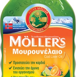 Moller's Μουρουνέλαιο Tutti Frutti Παραδοσιακό Μουρουνέλαιο σε Υγρή Μορφή με Γεύση Φρούτων 250ml