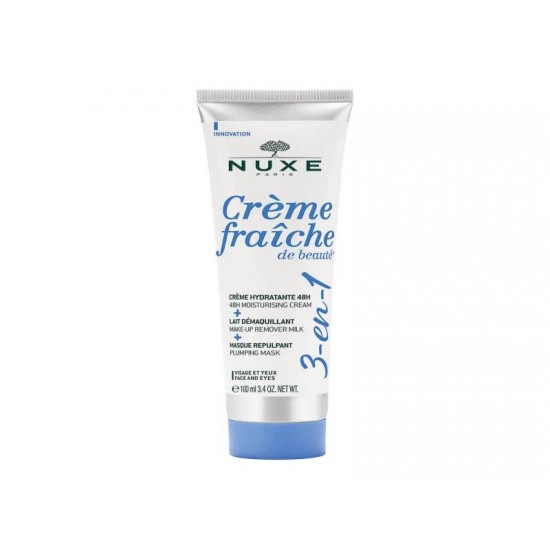 Crème Fraiche de beauté® 3-in-1 - 48ωρη ενυδατική κρέμα,Γαλάκτωμα Ντεμακιγιάζ, Μάσκα Επαναπύκνωσης