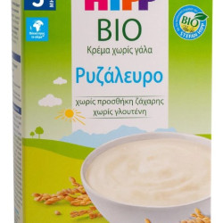 HIPP ΚΡΕΜΑ ΡΥΖΑΛΕΥΡΟ ΧΩΡΙΣ ΓΑΛΑ  5ο ΜΗΝΑ 200gr 