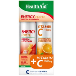 Health Aid Promo Pack Energy Forte, 20eff.tabs & Vitamin C 1000mg, 20eff.tabs