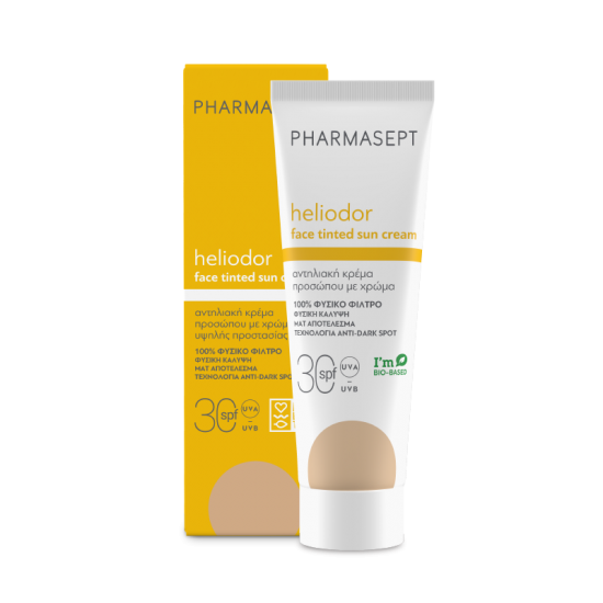 Pharmasept Heliodor Face Tinted Sun Cream Αντηλιακή Κρέμα Προσώπου με Χρώμα SPF30 50ml