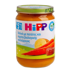 HiPP Bio Βρεφικό Γεύμα με Βοδινό, Πατάτες & Καρότα για 5m+, 190g