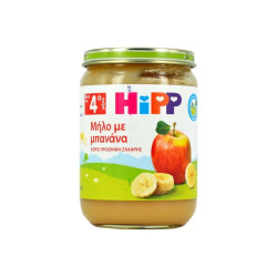 HIPP Φρουτόκρεμα σε Βαζάκι ΜΗΛΟ ΜΕ ΜΠΑΝΑΝΑ από τον 4ο μήνα – 190gr