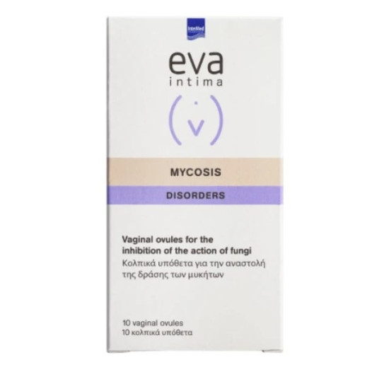 Intermed Eva Intima Mycosis Κολπικό Υπόθετο Χωρίς Parabens (BTX10SUPX2G)