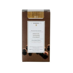 Korres Argan Oil Advanced Colorant 8.0 Ξανθό Ανοιχτό Μόνιμη Βαφή Μαλλιών με Τεχνολογία Pigment Lock που κλειδώνει το Χρώμα, 50ml
