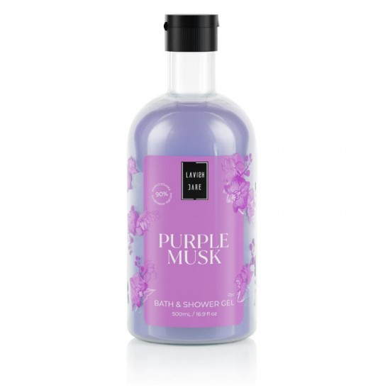 LAVISH CARE BATH & SHOWER GEL PURPLE MUSK 500ML