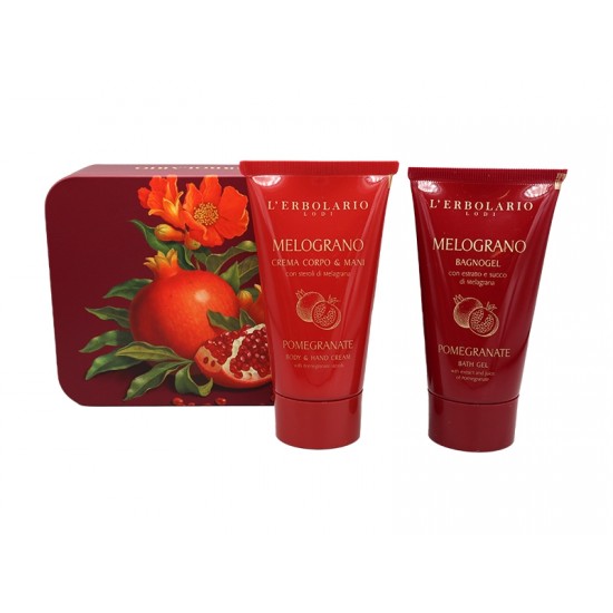 L'ERBOLARIO MELOGRANO POMEGRANATE BEAUTY BOX PREZIOSI INSTANTI ΑΦΡΟΛΟΥΤΡΟ 75ml & ΚΡΕΜΑ ΣΩΜΑΤΟΣ - ΧΕΡΙΩΝ 75ml