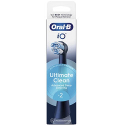 Oral-B Ανταλλακτικές Κεφαλές iO Ultimate Clean Black 2τμχ