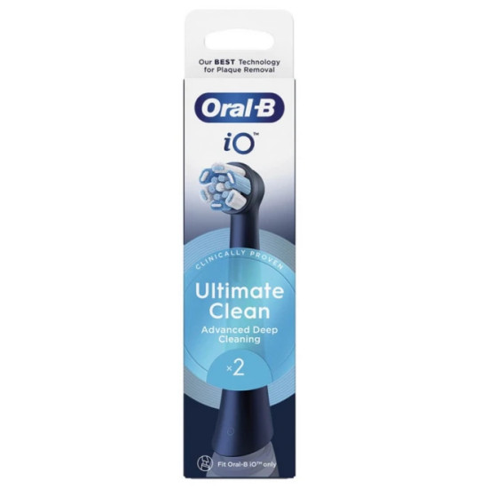 Oral-B Ανταλλακτικές Κεφαλές iO Ultimate Clean Black 2τμχ Oral-B Ανταλλακτικές Κεφαλές iO Ultimate Clean Black 2τμχ
