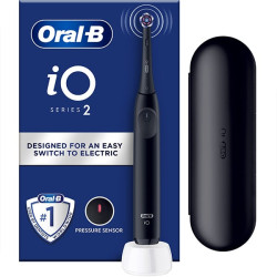 Oral B iΟ Series 2 Clean & Care & with Travel Case Ηλεκτρική Οδοντόβουρτσα με Θήκη Ταξιδιού Μαύρη, 1σετ