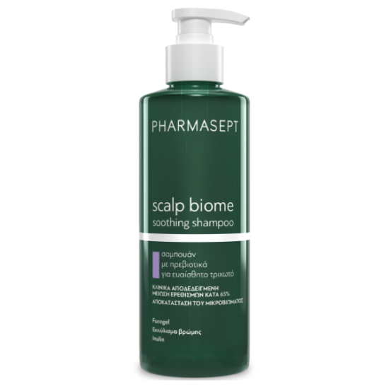 Pharmasept Scalp Biome Soothing Shampoo Σαμπουάν με Πρεβιοτικά για Ευαίσθητο Τριχωτό, 400ml