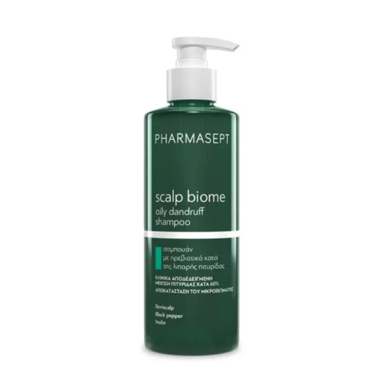 Pharmasept Scalp Biome Oily Dandruff Shampoo Σαμπουάν με Πρεβιοτικά Κατά της Λιπαρής Πιτυρίδας 400ml