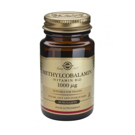 SOLGAR METHYLCOBALAMIN B12 1000μg 30NUGGETS SOLGAR METHYLCOBALAMIN B12 1000μg 30NUGGETS