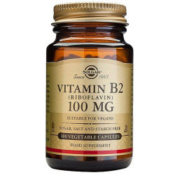 Solgar Vitamin B2 100mg (Riboflavin), 100veg.caps