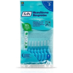 TePe Original Μεσοδόντια Βουρτσάκια 0.6mm Μπλε 8pcs