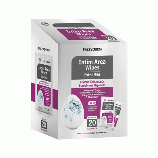 INTIM AREA WIPES ( ΦΑΚΕΛΑΚΙΑ 20 ΤΕΜ) 